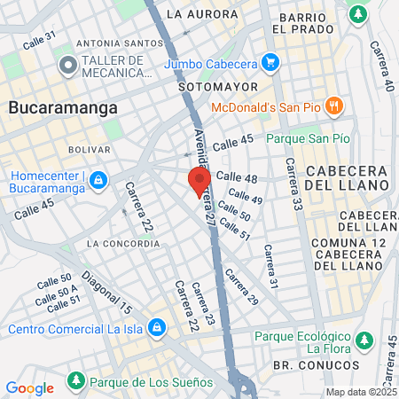 Establecimiento De Sanidad Policial Clínica Regional Del Oriente map