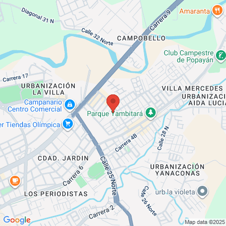 Baika Indoor Cycling Popayán map