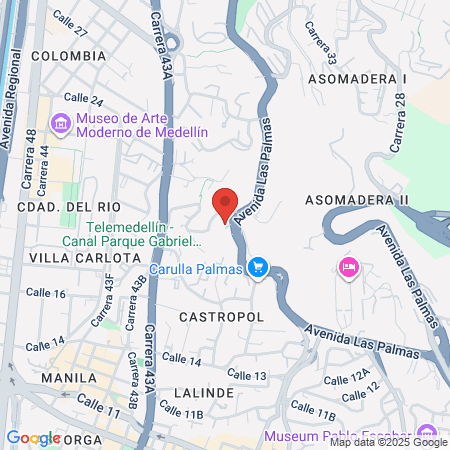 Spa Spacio Medellin Poblado map