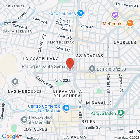 Pestañas Con Amor map