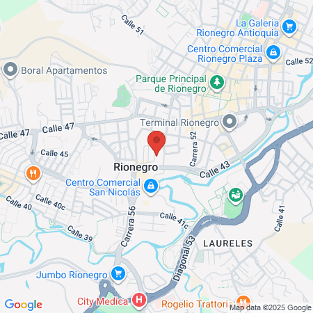 Dermatología Johan Flórez Hurtado map