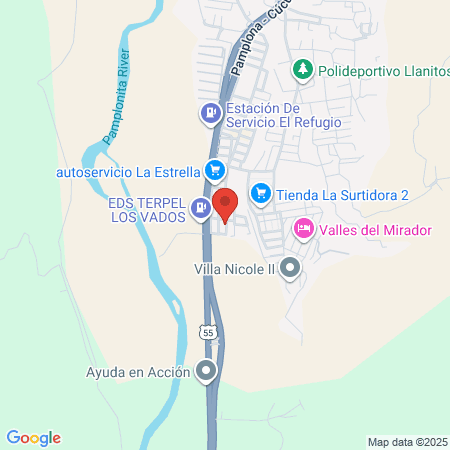 Alisados Del Oriente map