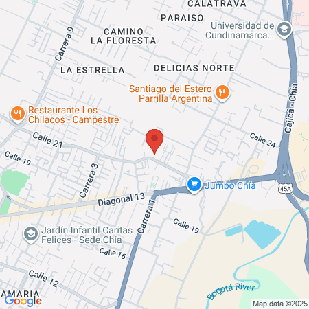 Pilates Fisio Streching Chia map