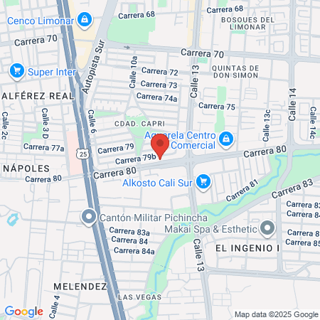 Cali Soccer Club Pance map