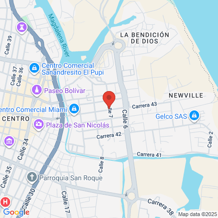 Clinica San Agustín map