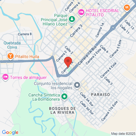 Escuela Deportivo Sur Huilense map