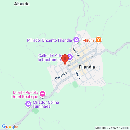 Hotel Travesía Quindiana map