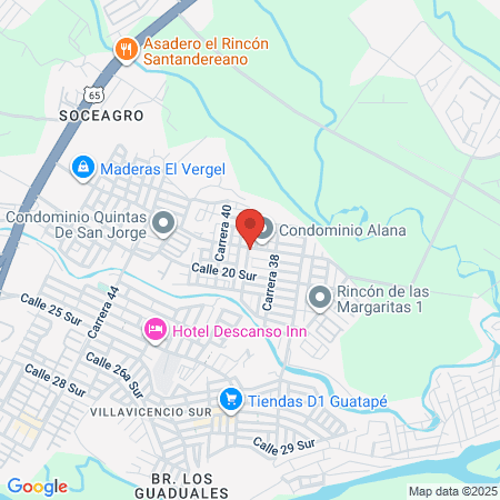 Maria Lash Villavicencio map