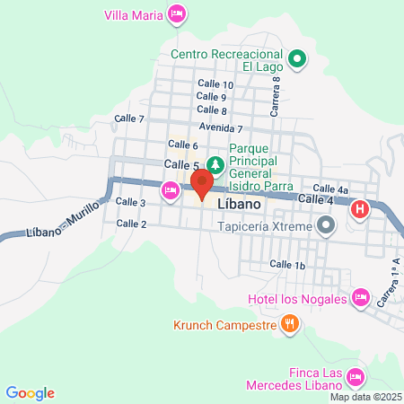 René Granados Líbano map