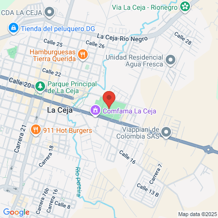 La Ceja Sports Complex map