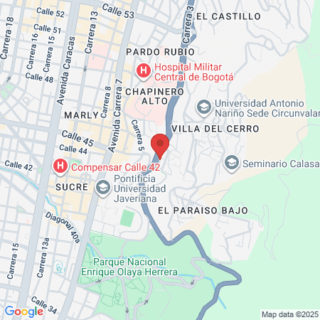 Clínica Cafam De Chapinero map