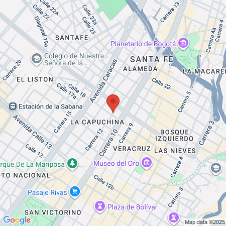 Urgencias Fundación Santa Fe De Bogotá map