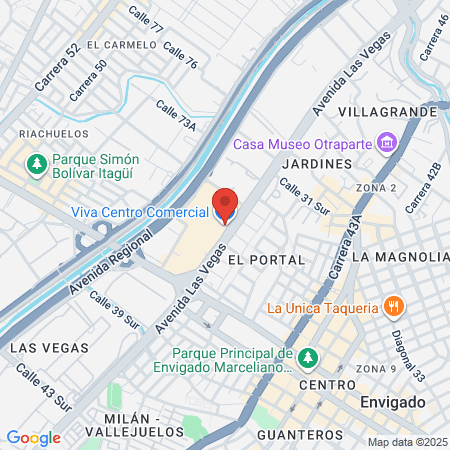 Cámaras Hiperbáricas Medellin map