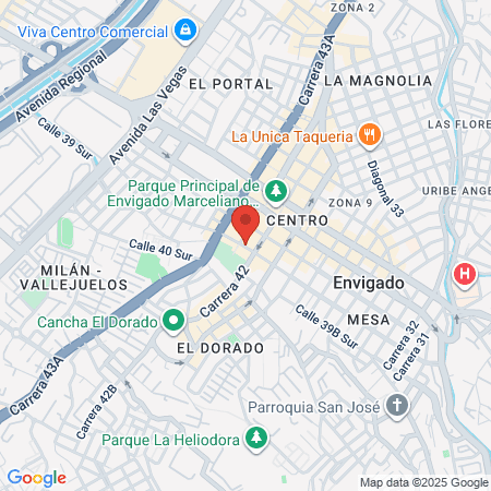 Clinica De Especialistas Envigado map