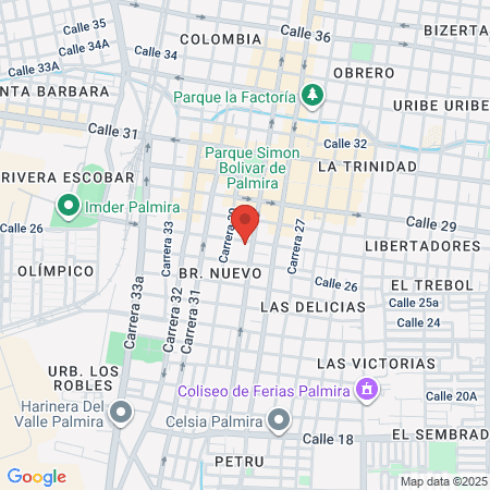 Dr Hernando Tenorio Cirujano Palmira map