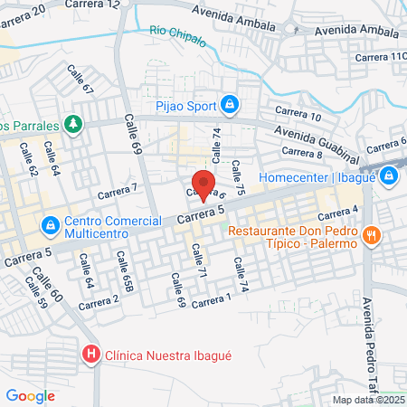 René Granados Ibagué map