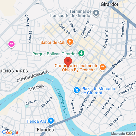 Hotel Los Puentes Comfacundi map