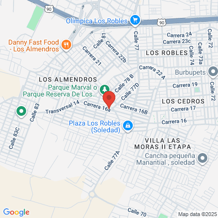 Centro Veterinario Los Robles map