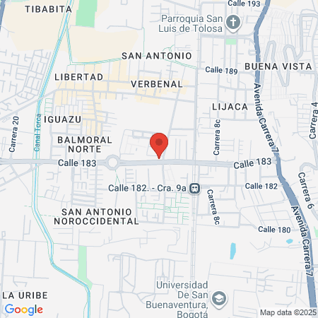 Ópticas Infinity Sede Principal map