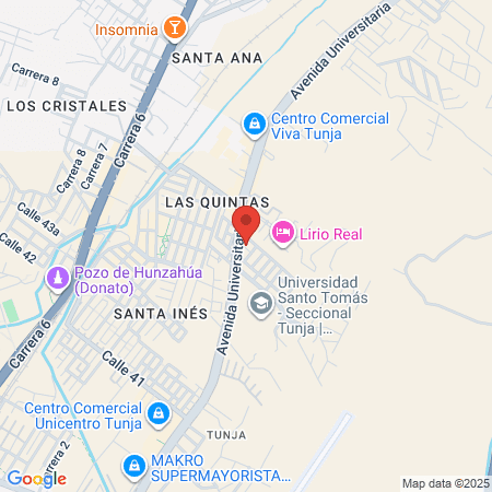 Defensa Civil Tunja map