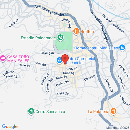 Odontologos En Manizales map
