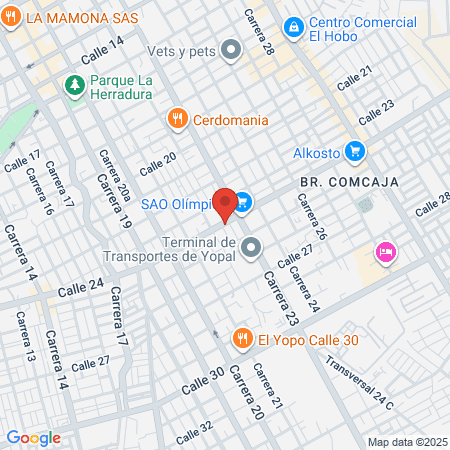 Clinica Veterinaria Animal Center Del Llano map