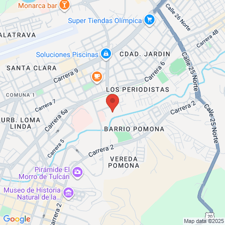 Dr Alvaro Iván Narváez Gómez Pediatra map