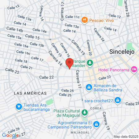 Laboratorio Clínico Especializado Jackeline Voza map