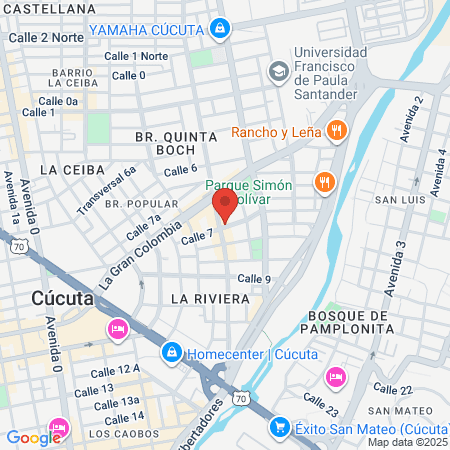 Vacunación Covid 19 Clinica San Jose De Cucuta Sa map