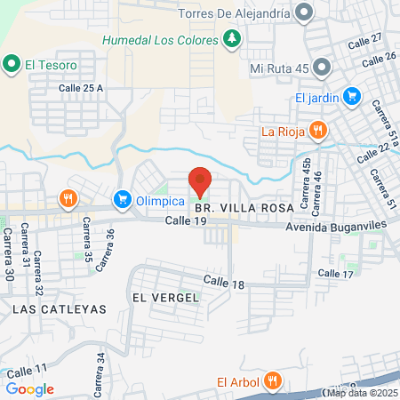 Gimnasio Sede Oriente map