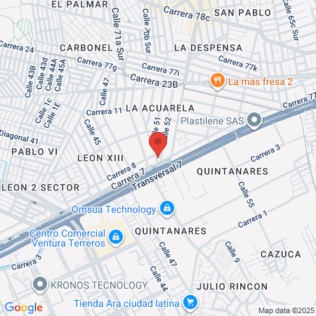 Eps Compensar Soacha map