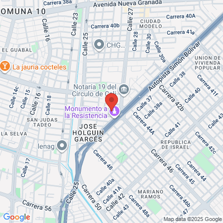 Dr Diego Fernando Scarpetta González Internista map