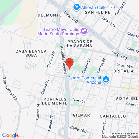 Fisio A Domicilio map