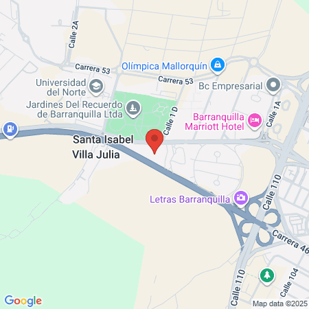 Dra Iveth Charry Internista map