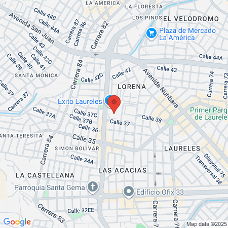 Dentix Laureles map