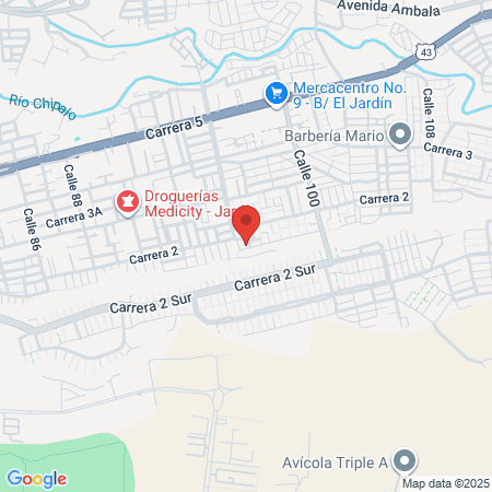 Cancha Del Barrio Jardin Santander map