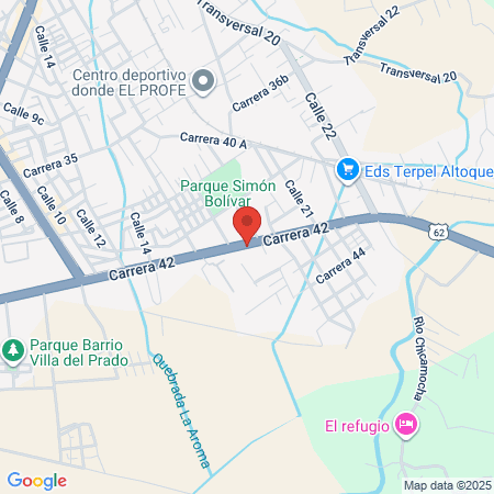 Casa Hotel Los Geranios map