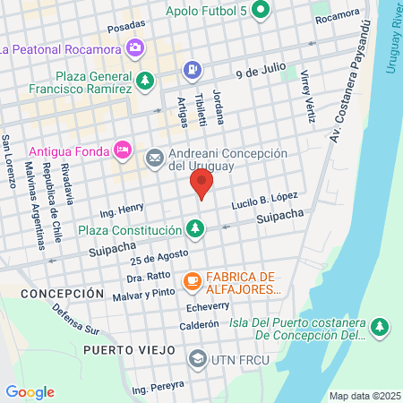 Gimnasio Paraná map