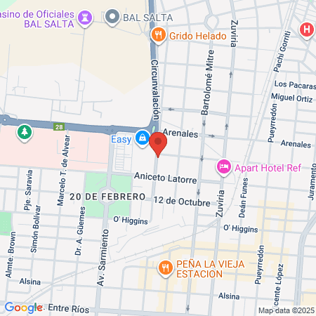 Cirugia De Mano Salta map