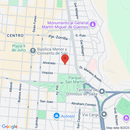 Dr José Daniel Moreno map