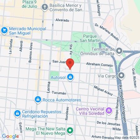 Hospital San Bernardo map