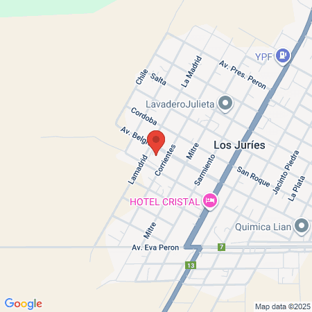 Hospital Suncho Corral map