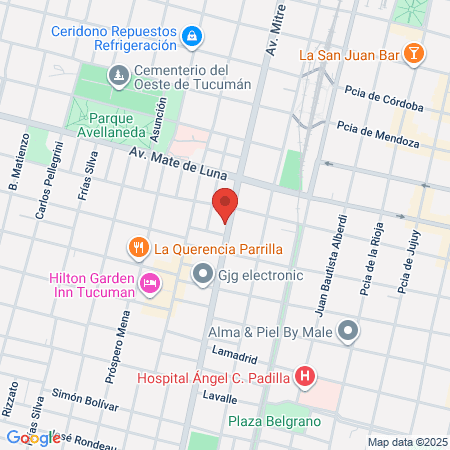 Caps Barrio Jardin map