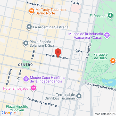 Hospital Jesus Amenabar map