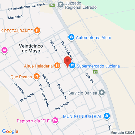 Gimnasio Chuni map