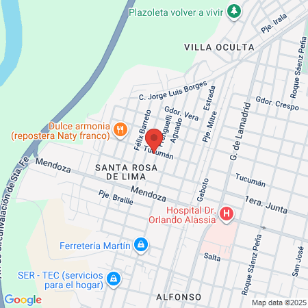 Salón Unisex La Pelu map