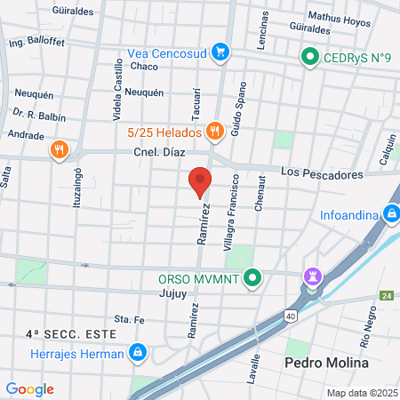 La Barbería map