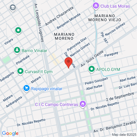 El Barbero Dorado map