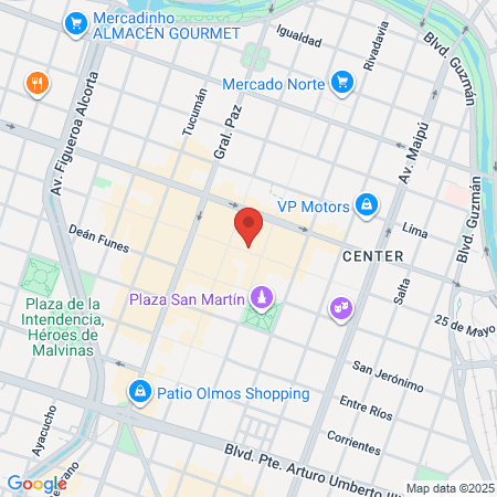 Brackets Cordoba map