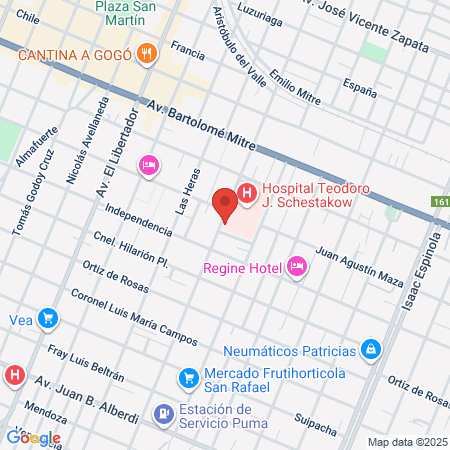 Hospital Teodoro J Schestakow map